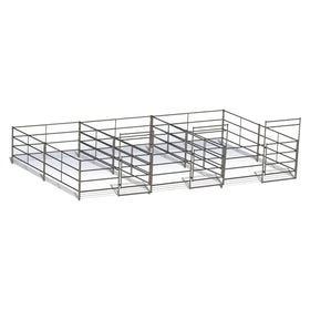 Buy bare-metal Three 10 Ft X 20 Ft Side by Side Stall Kit (5 Rail)