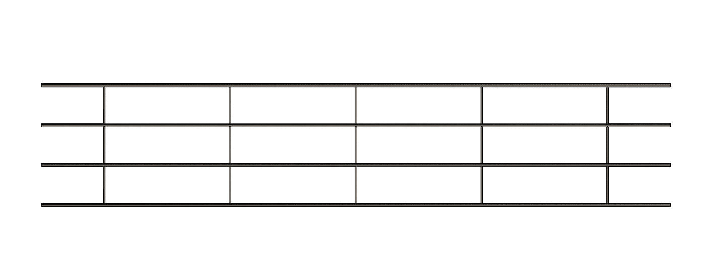 20Ft Continuous Fence Panel (4 Rail)