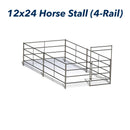 12x24 Horse Stall Kit (4-Rail)-1