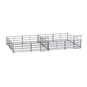 Two 20 Ft X 20 Ft Side by Side Stall Kit (4 Rail)