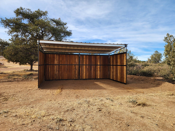 12x24 Loafing Shed (3 Walls)