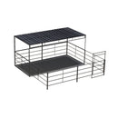 20x20 Stall with 10x20 Shelter (5 Rail)-1