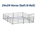 24x24 Horse Stall Kit (4-Rail)-1