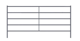 Premium 10x5 Horse Panel (5 Rail) 1-5/8" 14 Gauge