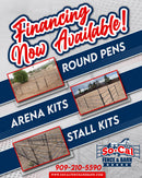 10x20 Stall with 10x10 Shelter (5 Rail)-8