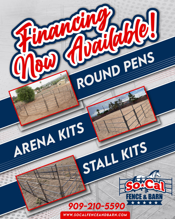 10x20 Stall with 10x10 Shelter (5 Rail)