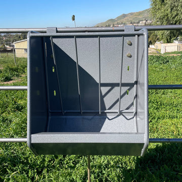 Heavy Duty Horse Feeders Powder Coated Steel "Dapple Gray" - 0