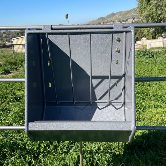 Heavy Duty Horse Feeders Powder Coated Steel "Dapple Gray"