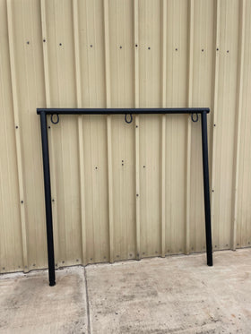 Buy powder-coat-black Hitching Post 6ft Wide x 8ft Tall 2-3/8"