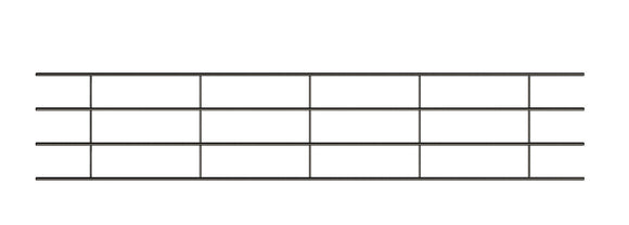 20Ft Continuous Fence Panel (5 Rail)