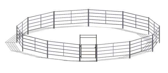 40ft Round Pen (5-Rail)