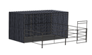 Enclosed 20x20 Stall with 10x20 Shelter (5 Rail)-1